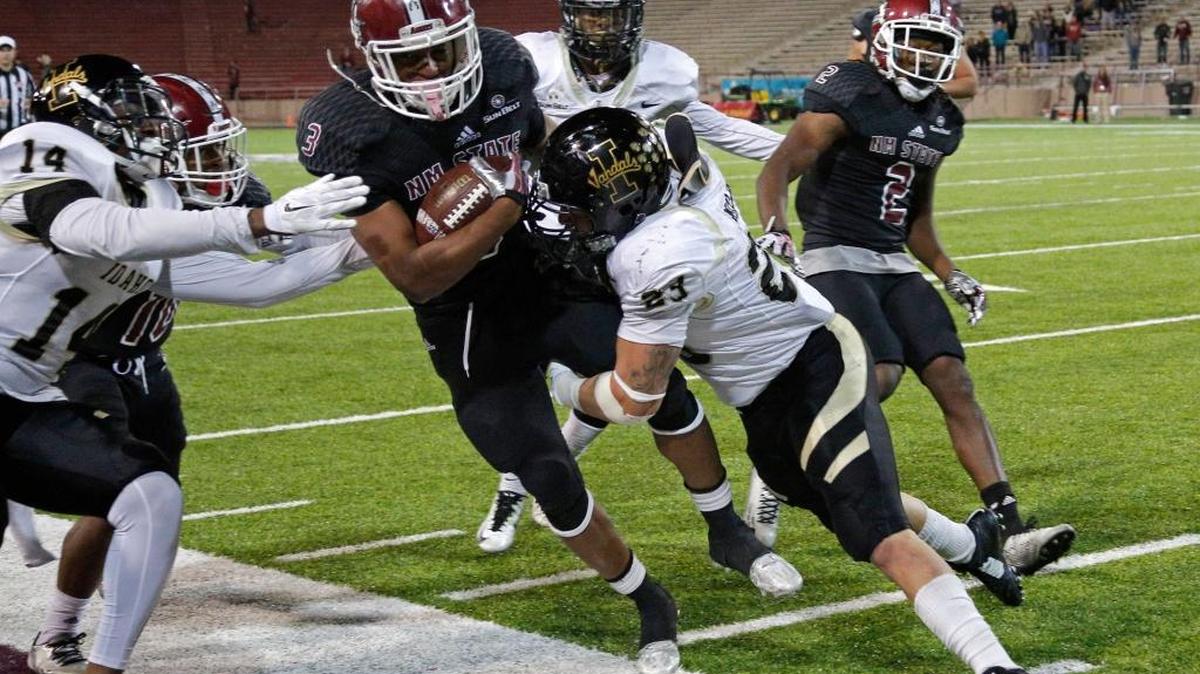 Idaho linebacker Marc Millan (23) is one of the seniors the Vandals will honor before Saturday’s regular-season finale against Texas State in Moscow.