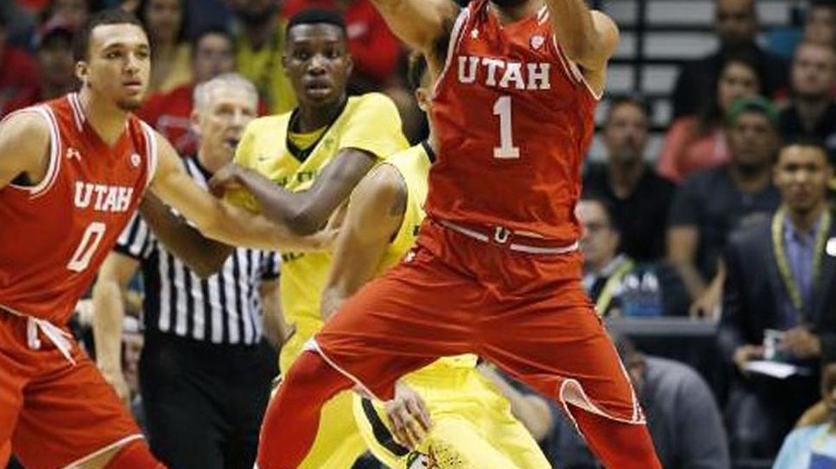 Utah guard Isaiah Wright, a Borah High grad, is seen here last week against Cal in the Pac-12 Tournament semifinals in Las Vegas.