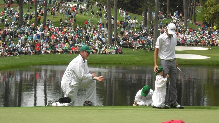 Troy Merritt at the Masters Par-3 Contest