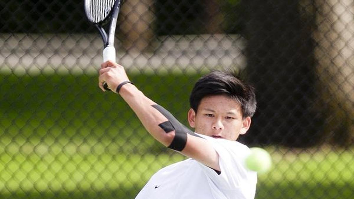 Eagle High’s Adam Tzeng is the defending 5A boys singles state champion.