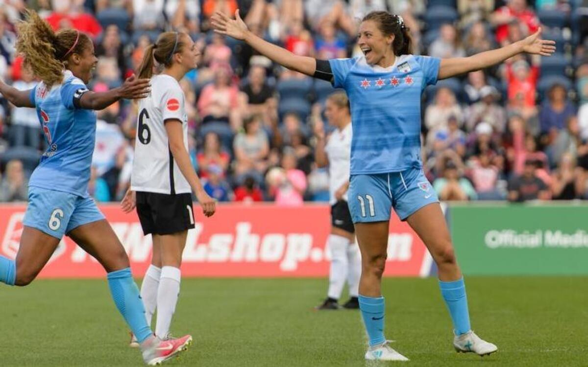 Centennial High grad Sofia Huerta, right, is awaiting FIFA approval to play for the U.S. women’s soccer team.