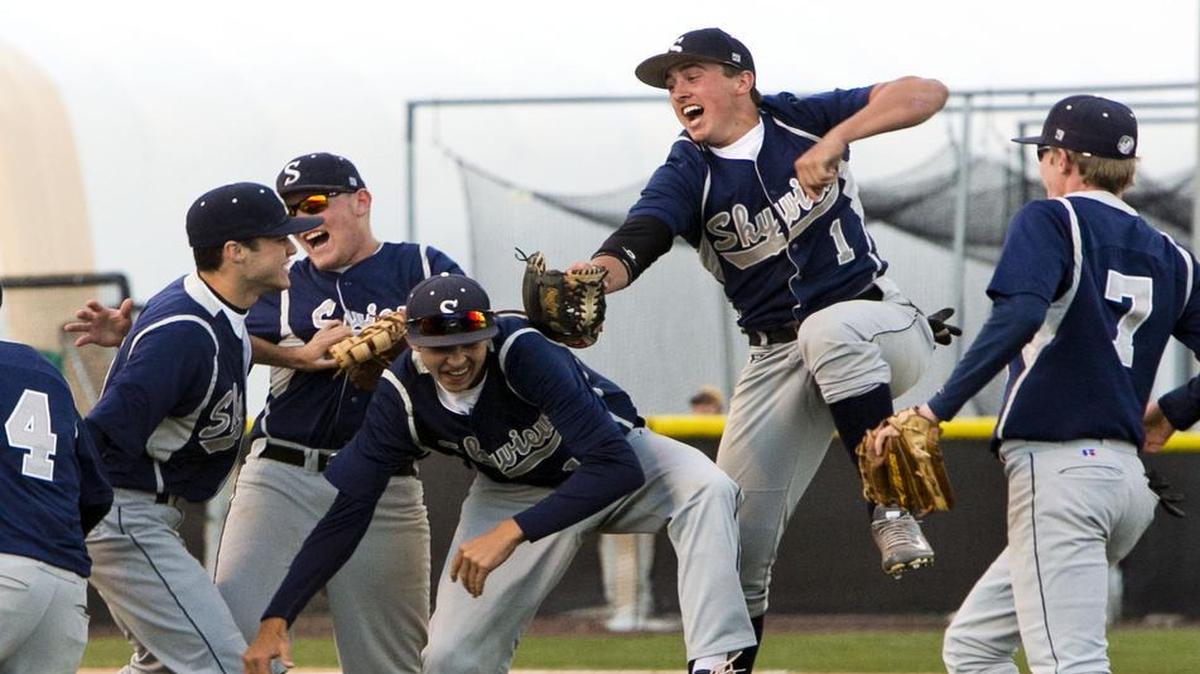 The Skyview High baseball program has a history of postseason success, winning District Three championships in 2015, 2014 (above) and 2013.