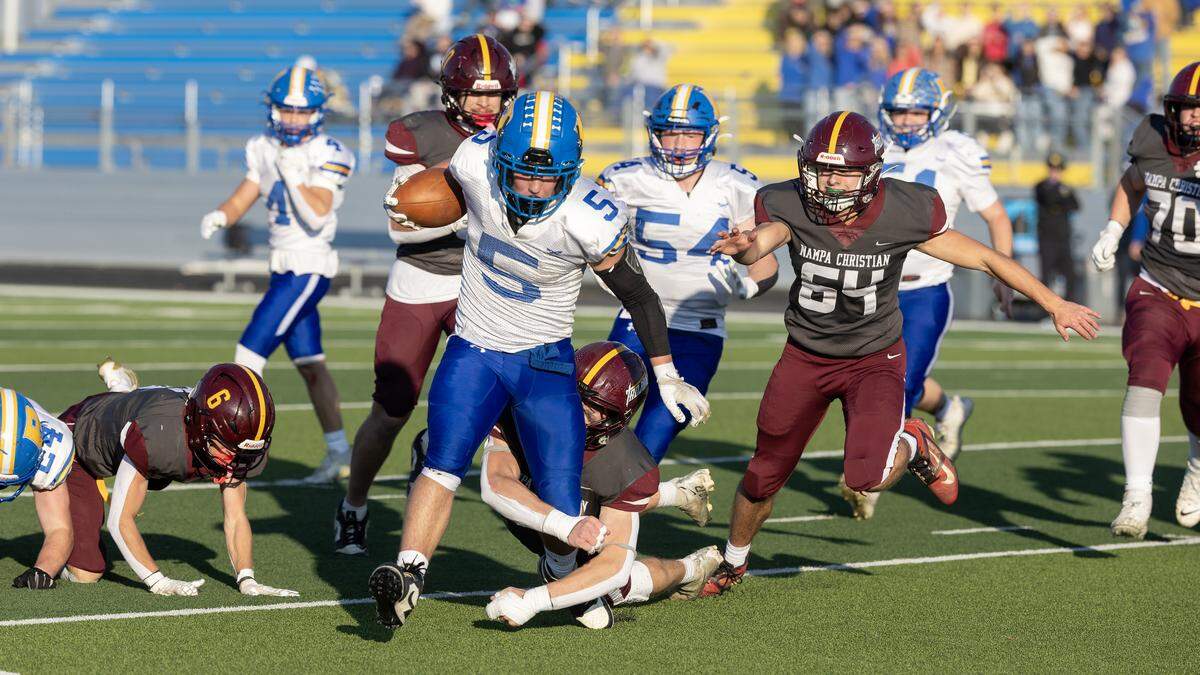 Ririe running back Kolter Lewis was voted the 3A All-Idaho Football Player of the Year by the state’s coaches.