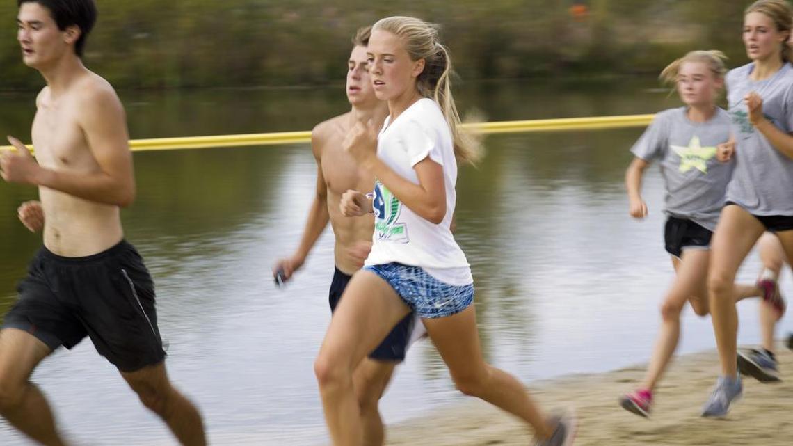 Although she excels individually, Lexy Halladay says she savors the team aspect of cross country. “It’s been super fun. Compared to middle school, we do way more team stuff,” Halladay said.