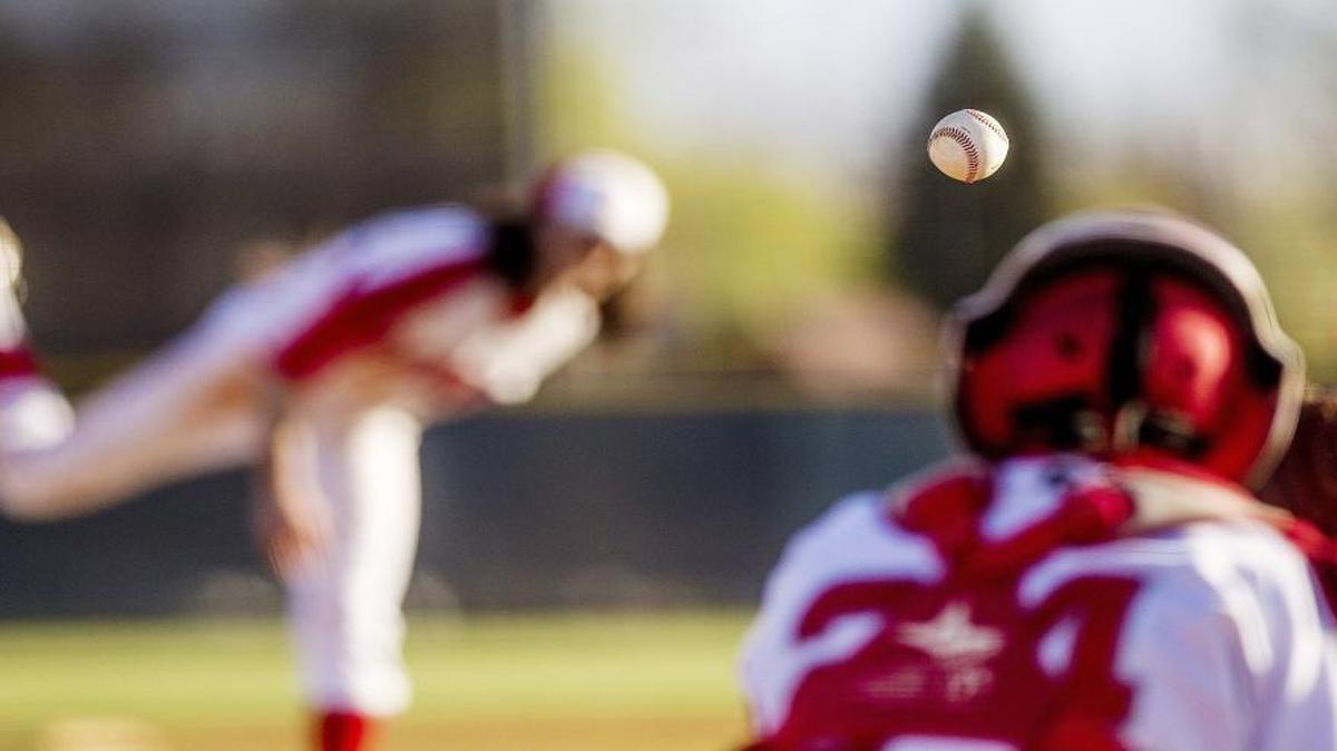 Boise High pitcher Blake Ulrickson throws a pitch against Rocky Mountain on Monday at Fort Boise.