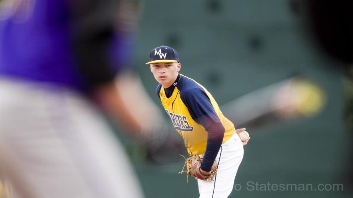 Meridian’s Camden Elliott eyes a Lewiston batter during the 5A state tournament semifinals May 20 at Memorial Stadium. A new rule going into effect next spring will set a pitch-count limit on Idaho high school pitchers.