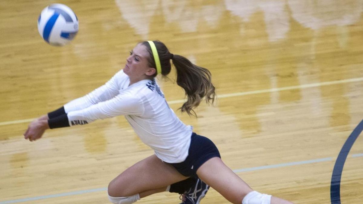 Setter Morgan Bower was one of five Skyview players chosen for the 4A all-state volleyball team.