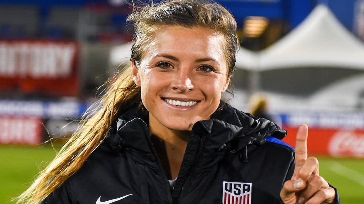 Boise native Sofia Huerta poses for a photo after making her first appearance for the U.S. women’s national soccer team in a friendly against New Zealand on Friday.