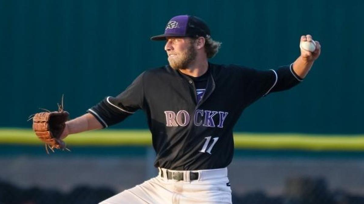 Ryan Beard pitched for Rocky Mountain in the 5A District Three baseball championship game against Capital in 2015. The Grizzlies won 9-6.