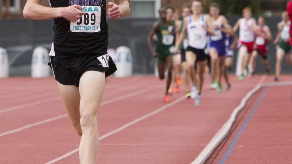 Rocky Mountain senior Michael Slagowski cruises to the 5A state title in the 1,600 meters at 4 minutes, 16.76 seconds May 21 at Dona Larsen Park.
