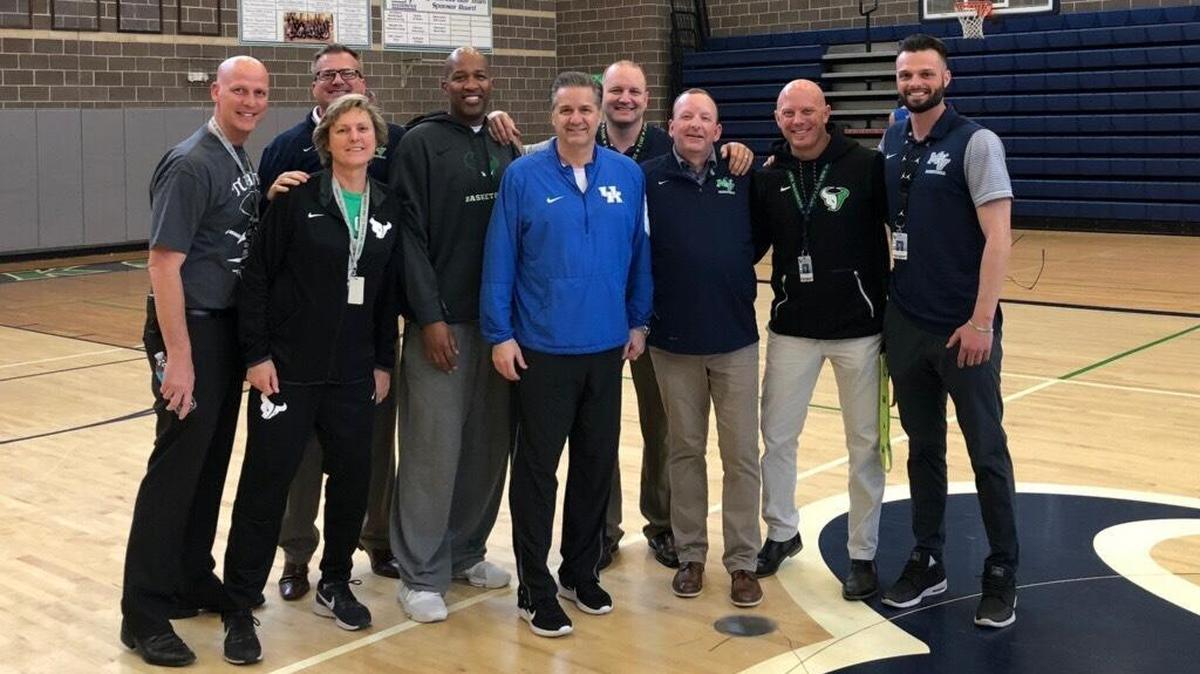Kentucky has practiced at Meridian’s Mountain View High this week while in town for the NCAA Tournament.