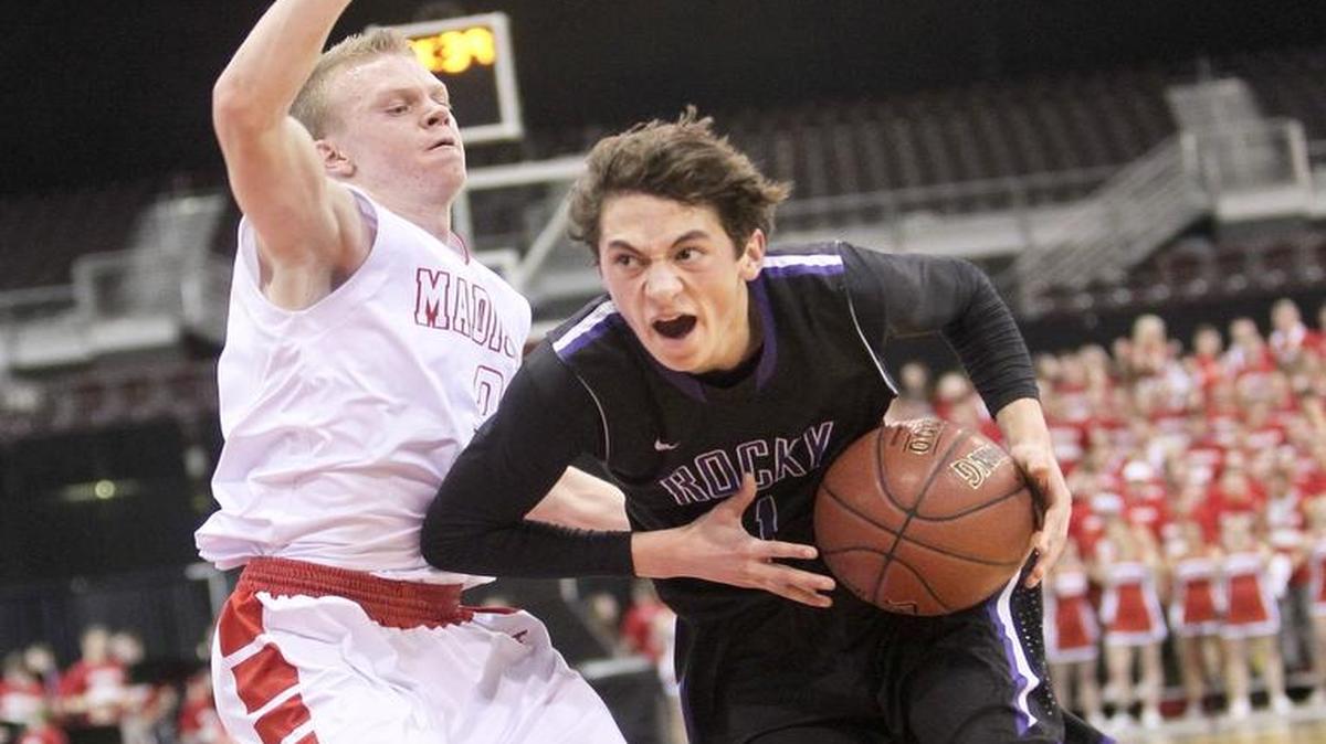 Rocky Mountain point guard Kobe Terashima, right, leads the 5A SIC with 6.4 assists per game this season.