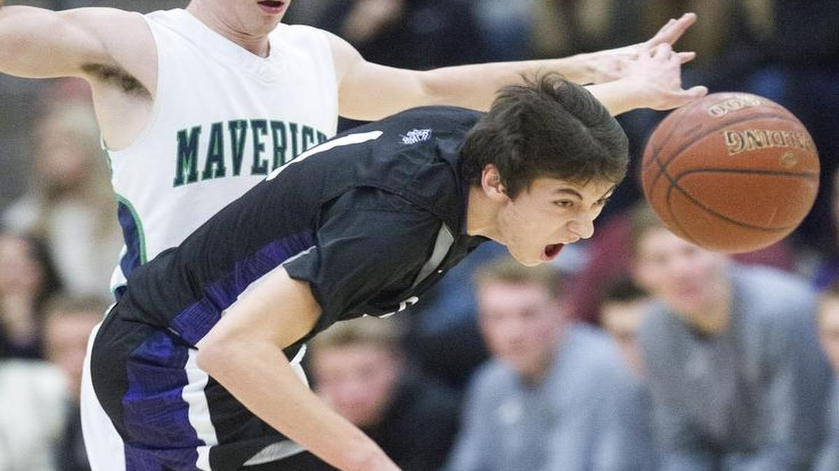 Rocky Mountain and its point guard Kobe Terashima, right, survived a scare at Mountain View on Friday, edging the Mavericks 61-59 in overtime.