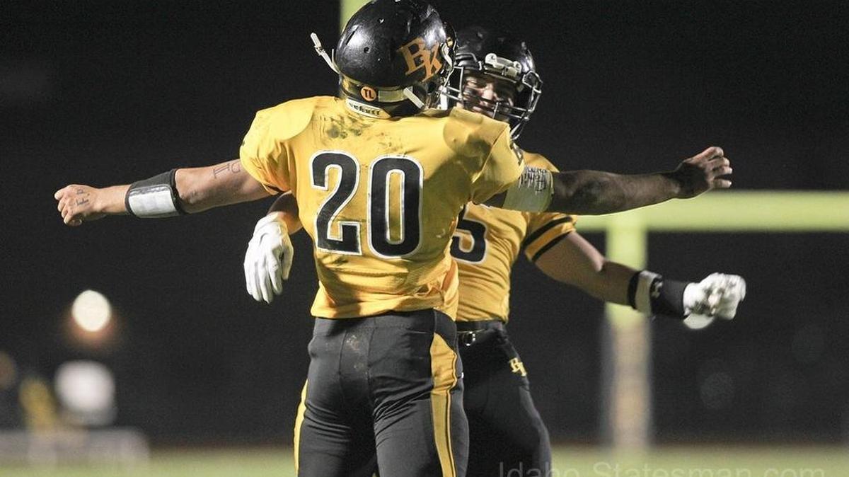Junior running back Luke Burley (20) has helped Bishop Kelly gain 3,262 yards on the ground this season.