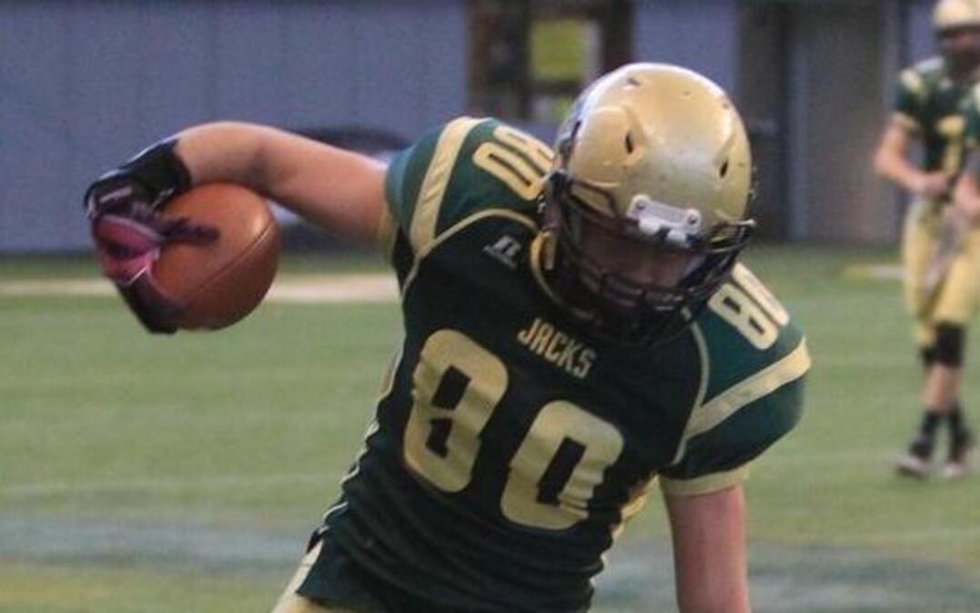 St. Maries senior Nate Masterson sheds a North Fremont defender in the 2A state quarterfinals Nov. 5 at the Kibbie Dome in Moscow. St. Maries won 33-14.