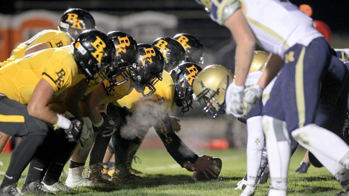 Even when they know it’s coming, opponents have struggled to contain Bishop Kelly’s running attack thanks to the Knights’ powerful offensive line. “Knowing as an offensive line that it’s our job to pave the way for the running backs, we like that responsibility,” senior right guard Harris Irwin said. “We like knowing that it’s our job to make sure we get our running backs in the end zone.”