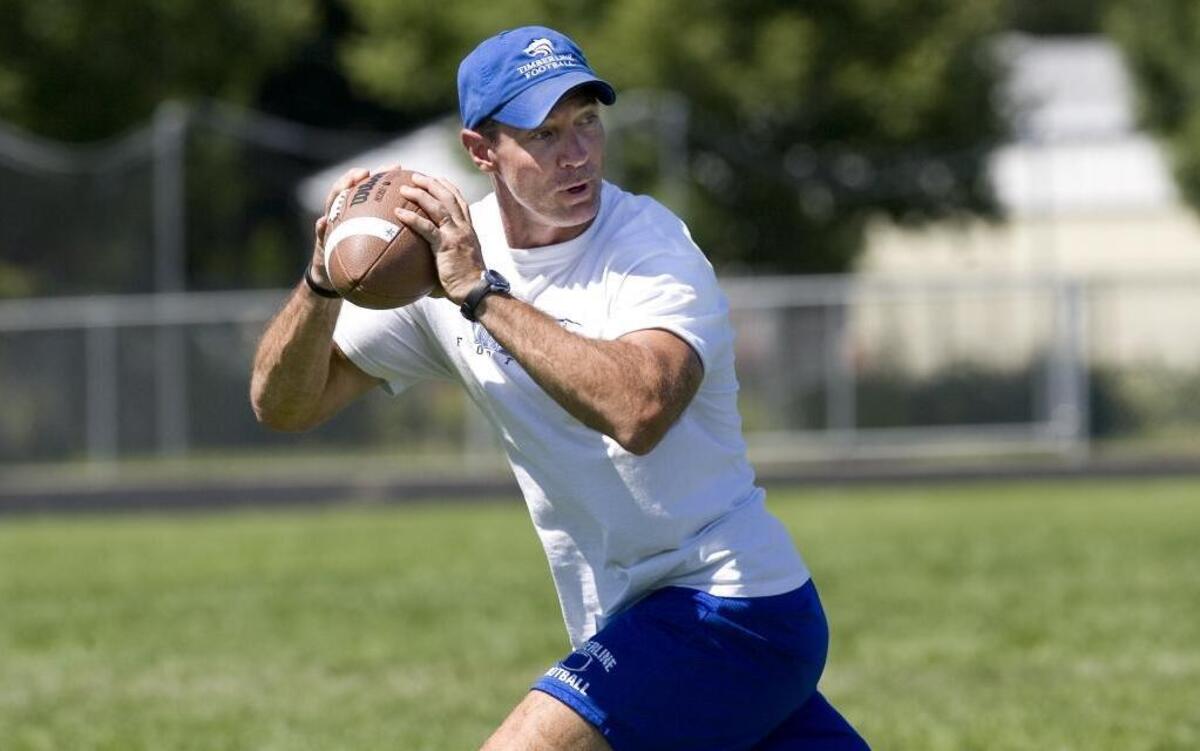 Timberline coach Kirk Copeland during a 2010 practice at Timberline High.