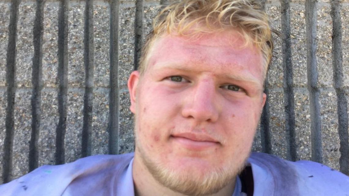 Eagle right guard Maxim Moore.