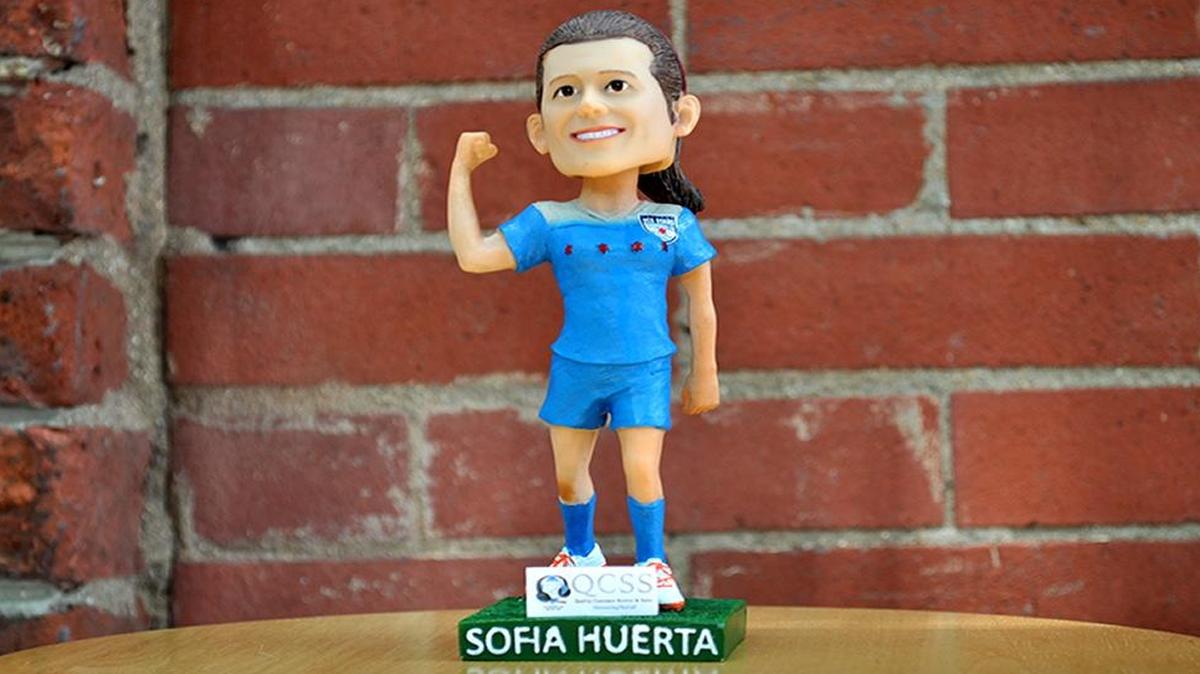 The Chicago Red Stars have honored midfielder Sofia Huerta with her own bobblehead.