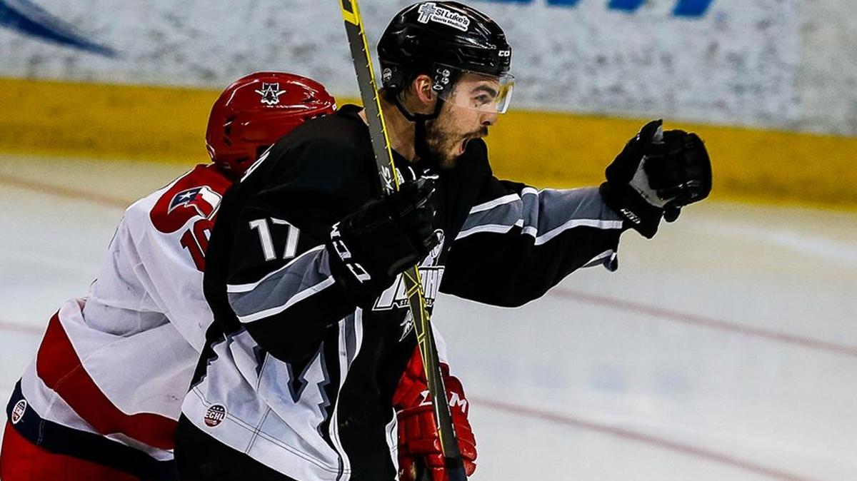 Steelheads forward Joe Basaraba, above, and defenseman Corbin Baldwin played in all 72 games this season. Basaraba tied for the team lead in playoff scoring last season with three goals and seven points in seven games.