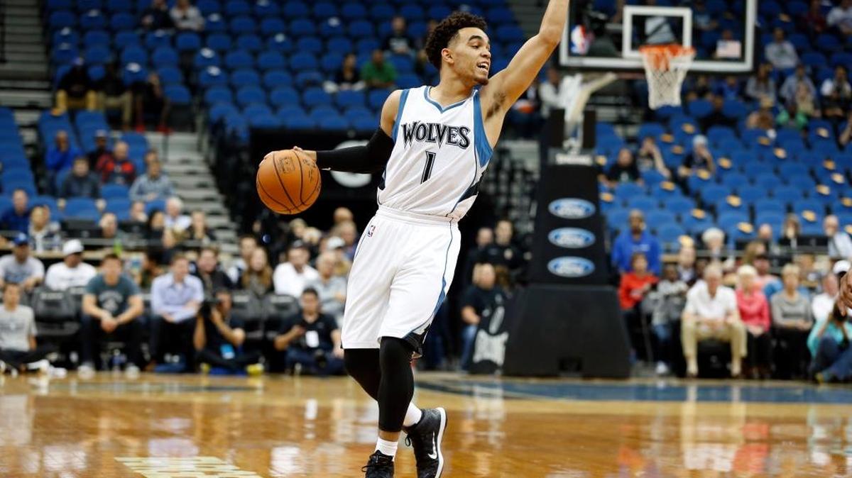 The Idaho Stampede’s Tyus Jones played two games for the Minnesota Timberwolves this season.