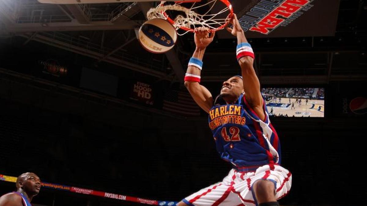 Zeus McClurkin will throw down plenty of dunks when the Harlem Globetrotters visit Boise on Monday.