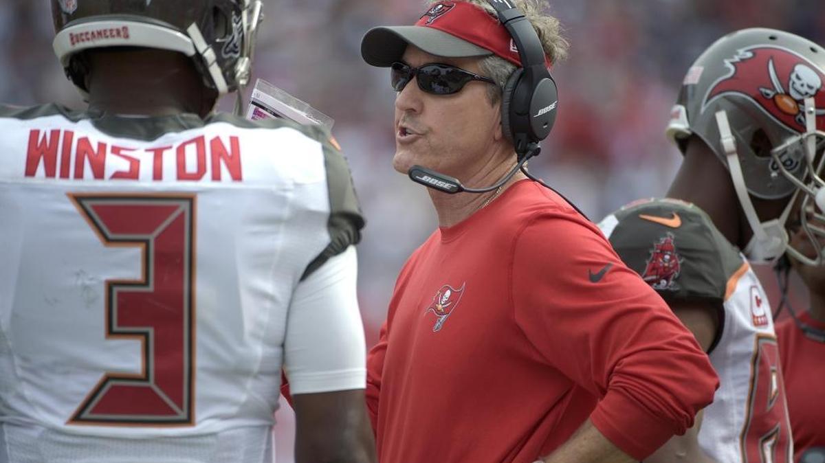 Tampa Bay’s Dirk Koetter and QB Jameis Winston collaborated on a top-five offense in each man’s first year with the franchise this season. Koetter was promoted from offensive coordinator to head coach Thursday. He was 66-44 as head coach at Boise State and Arizona State.