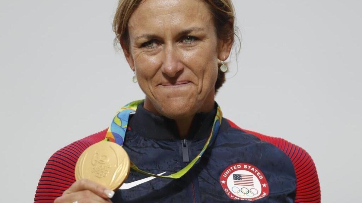 Clutching gold for a third time, Armstrong will have the happiest of birthdays Thursday. She will be back in Boise on Monday.