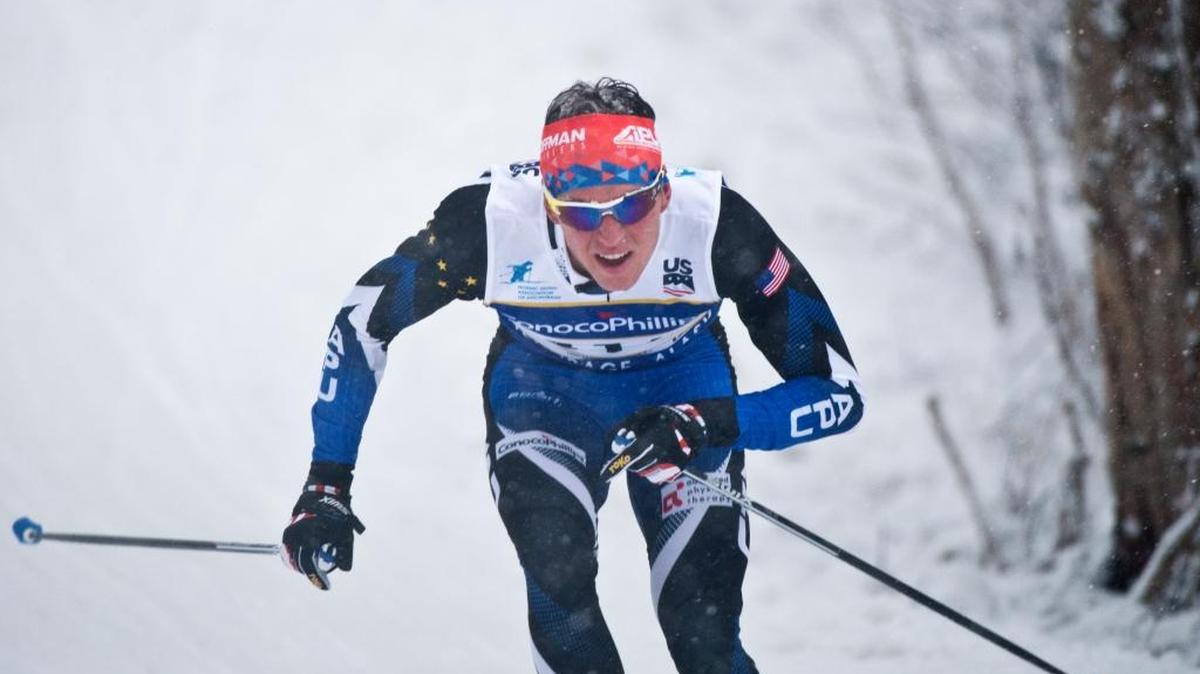 Scott Patterson competes in the 2018 U.S. Cross Country Ski Championships at Kincaid Park on January 3.
