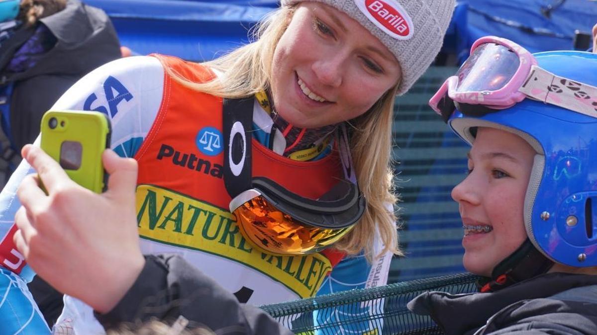 Former Olympic gold medalist Mikaela Shiffrin posed for selfies and signed at least one forehead during a lengthy autograph session after winning the 2016 U.S. women’s slalom title in Sun Valley. The world’s best skiers are scheduled to race at Sun Valley in March 2025.