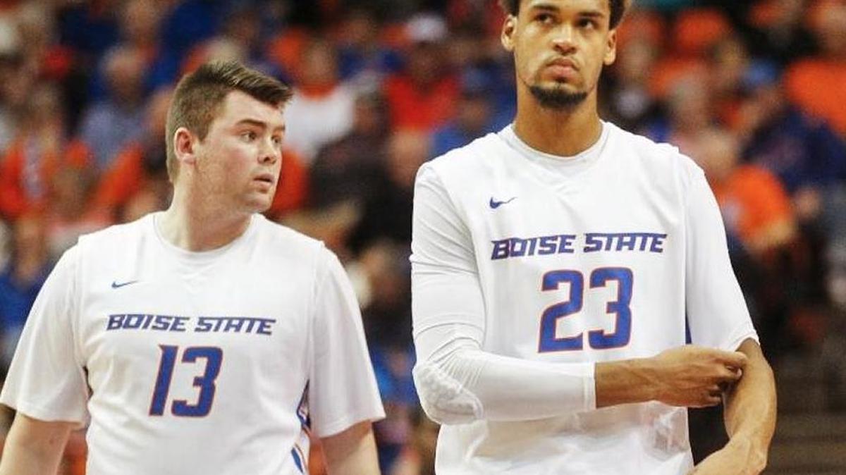 Boise State junior forward James Webb, right, has declared for the NBA Draft, but said he will not immediately sign with an agent.